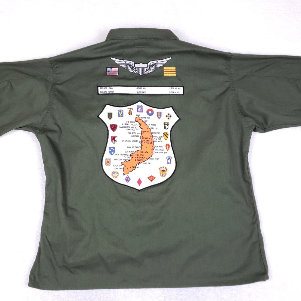 Tru-Spec Vietnam War Commemorative Fatigue Jacket XXL Green Military Patch - Picture 7 of 10